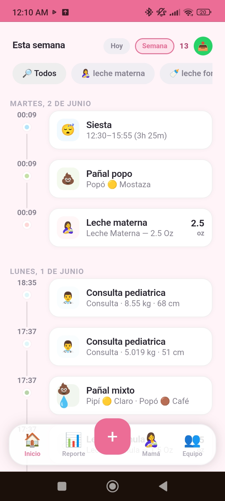 Timeline diario