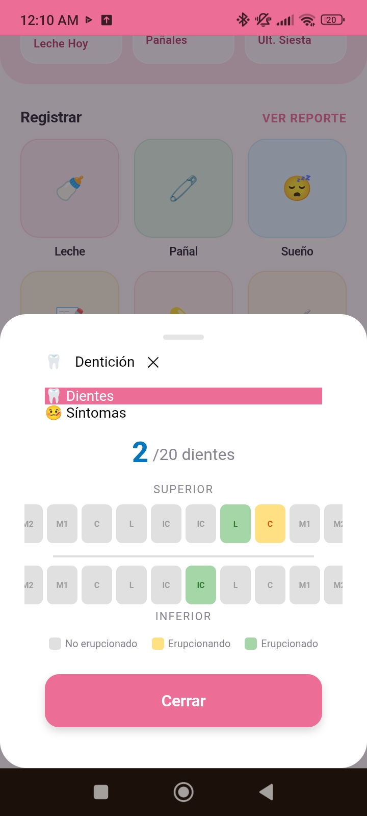 Módulo dentición